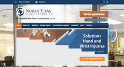 Desktop Screenshot of northtxhandcenter.com